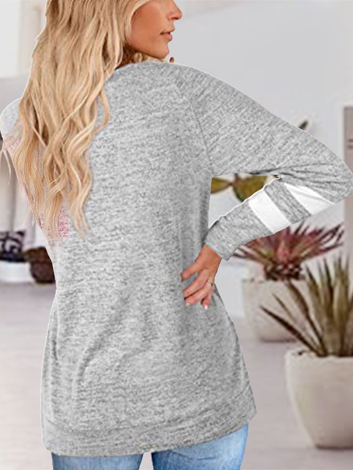 V-Neck Long Sleeve T-Shirt