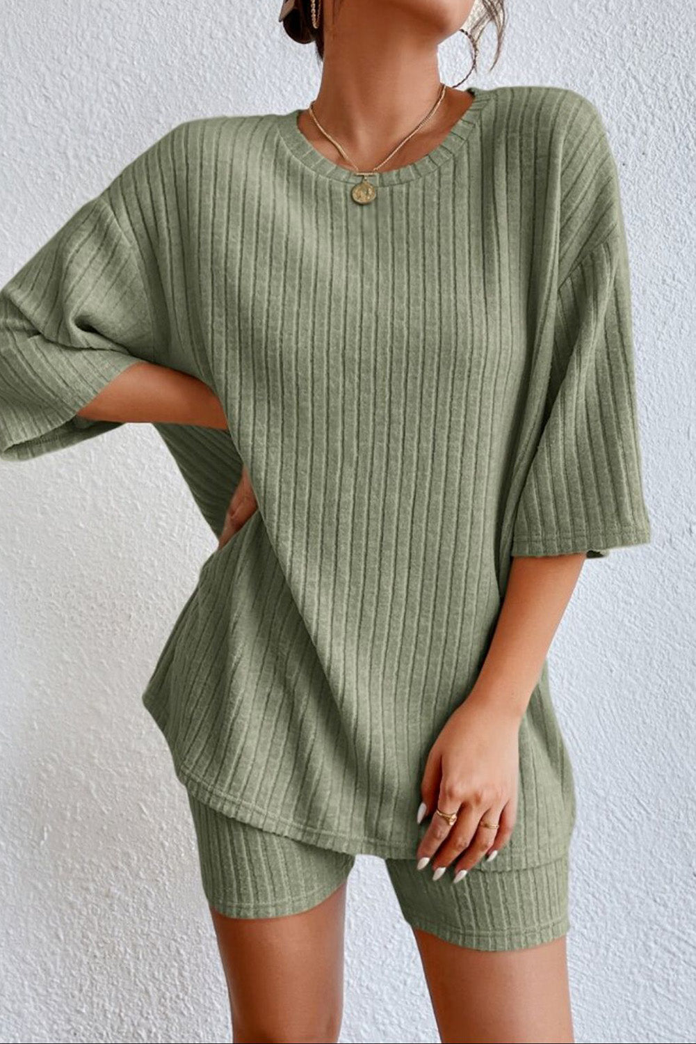 Womens Top and Shorts Lounge Set
