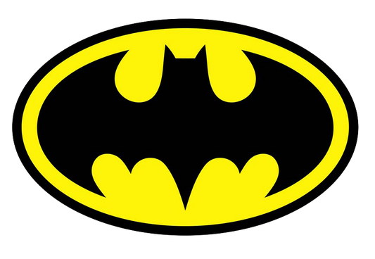 Diecut Vinyl BATMAN LOGO Decal Sticker Comic Dark Knight Colored