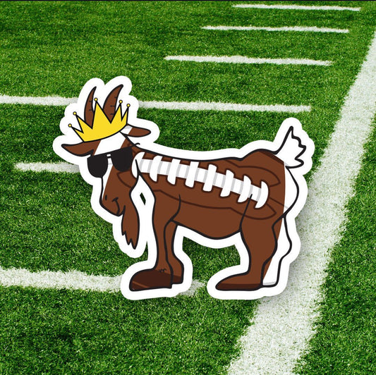 GOAT USA Football Goat Sticker. Single Sticker. Brand New