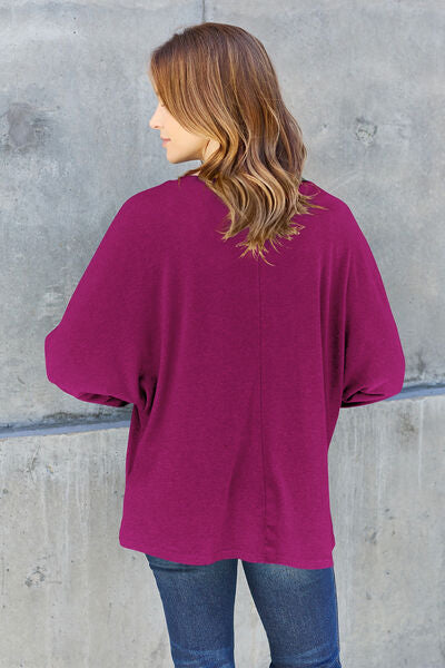 Womens Green Long Sleeve T-Shirt