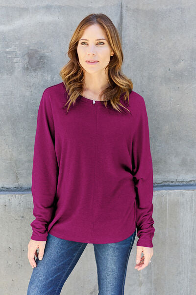 Womens Green Long Sleeve T-Shirt