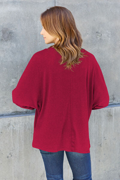 Womens Green Long Sleeve T-Shirt