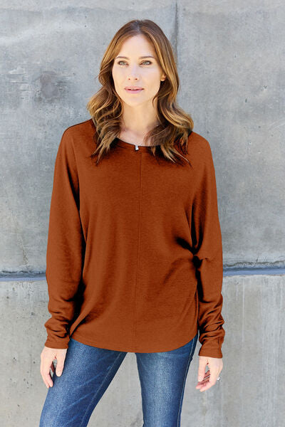 Womens Green Long Sleeve T-Shirt
