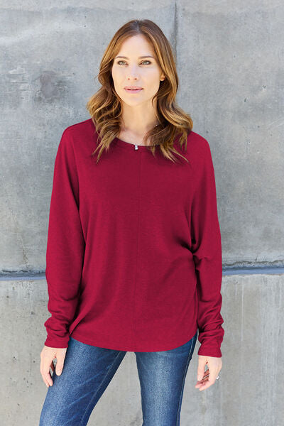 Womens Green Long Sleeve T-Shirt