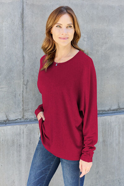 Womens Green Long Sleeve T-Shirt