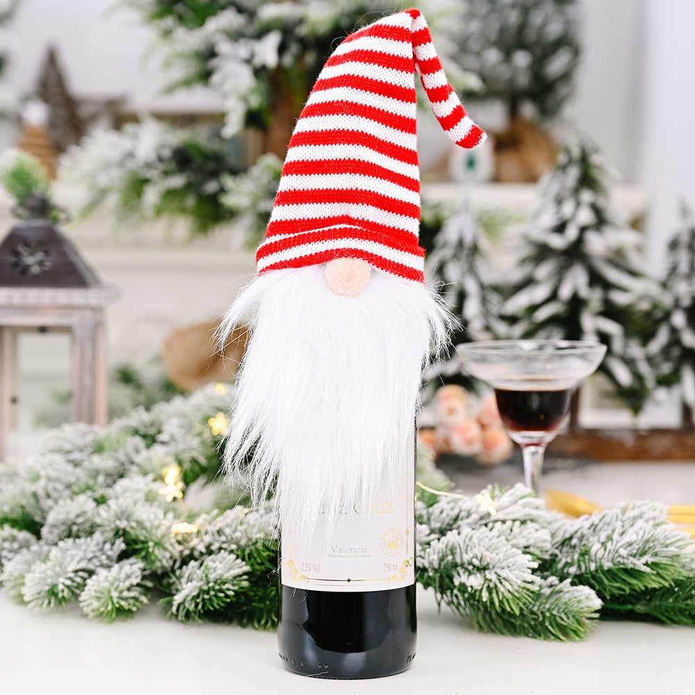 Christmas Gnome 2-Piece Wine Bottle Covers Black Friday Deal
