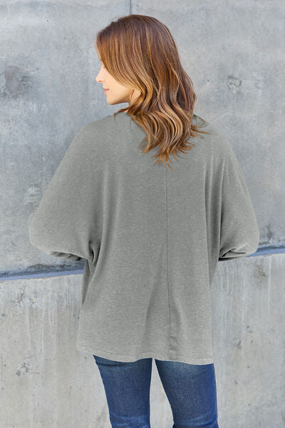 Womens Green Long Sleeve T-Shirt