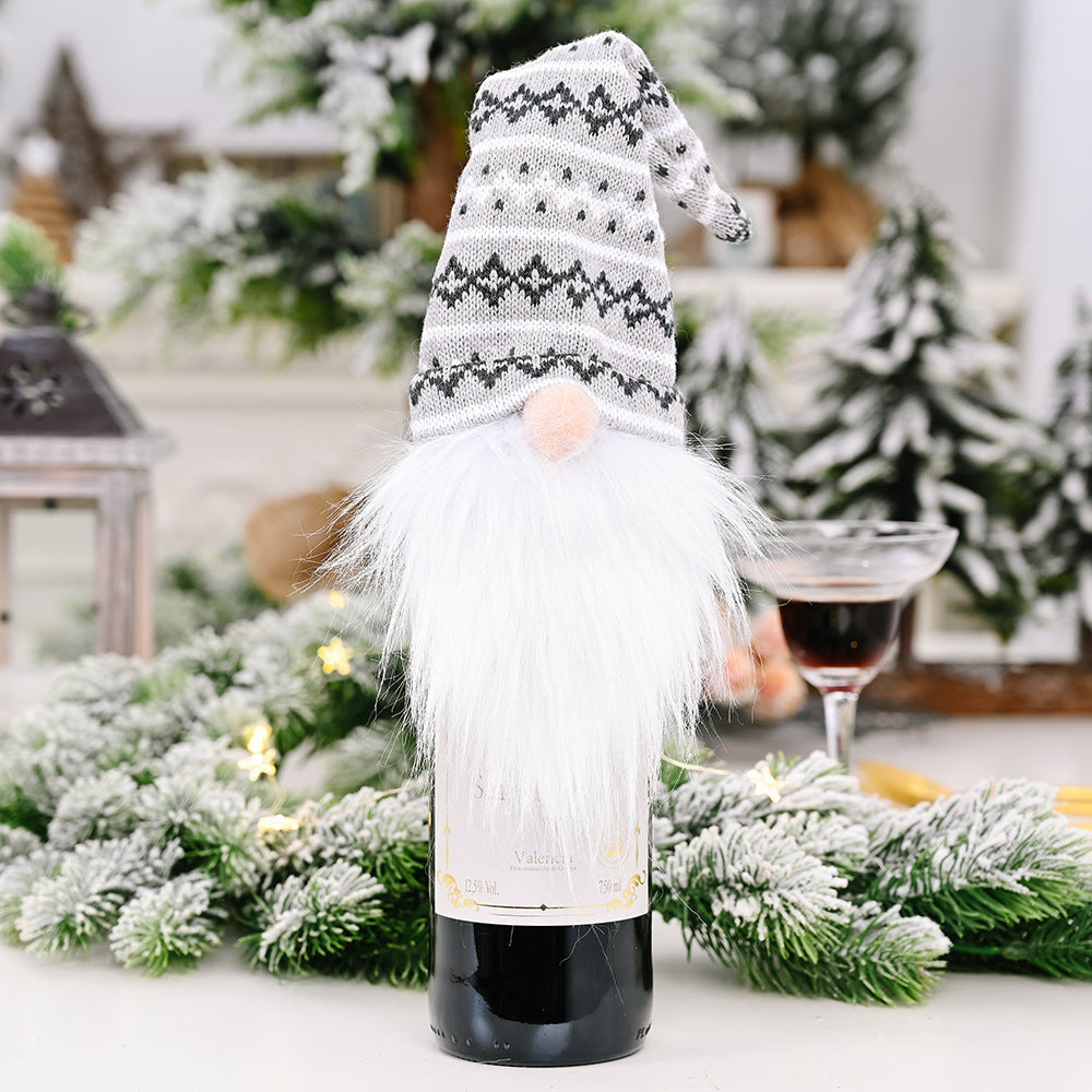 Christmas Gnome 2-Piece Wine Bottle Covers Black Friday Deal