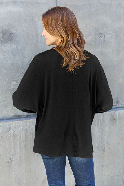 Womens Green Long Sleeve T-Shirt