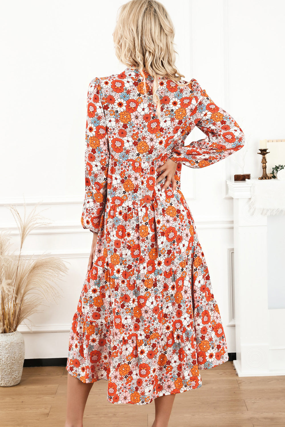 Long Sleeve Floral Dress